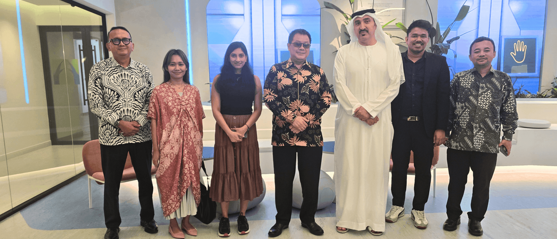 Storygame team meeting H.E. Denny Lesmana, Consul General of Indonesia in Dubai, and delegation
